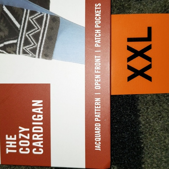 Frye Women's Size XXL Open Front Jacquard Pattern Cozy Cardigan w/Pockets New - Picture 4 of 8